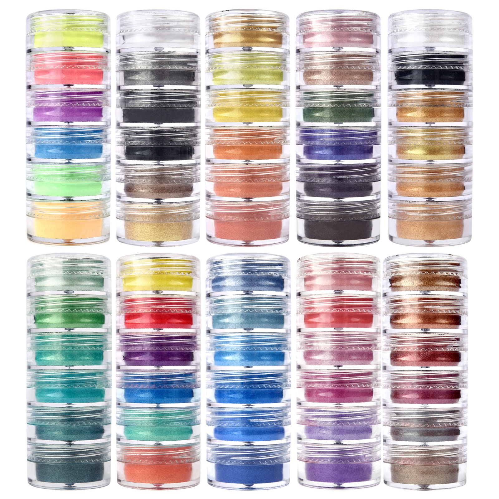 6 Colors/Set Pearlescent Powde - đánh giá và giá Resin Pigment Set