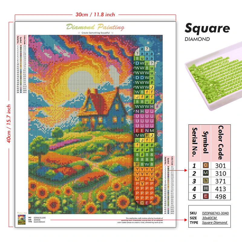 1PC frameless Easter Jesus Squ - đánh giá và giá Resin Craft Supplies