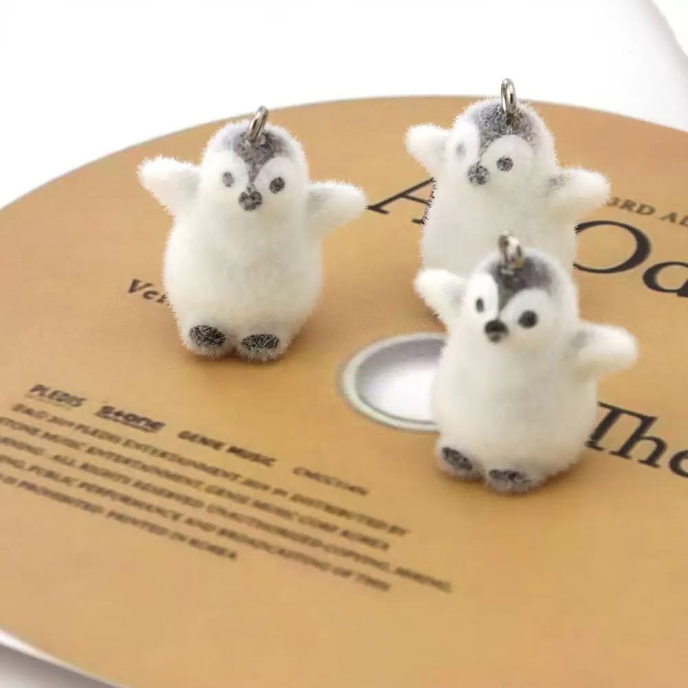 5pcs Flocking Small Penguin Re - đánh giá và giá Resin Craft Projects