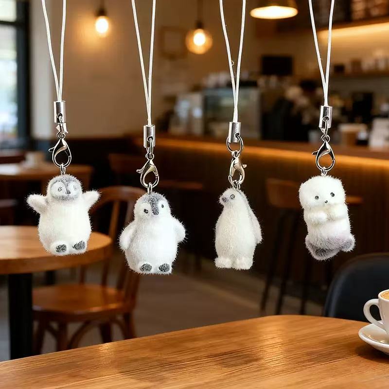 5pcs Flocking Small Penguin Re - đánh giá và giá Resin Craft Projects