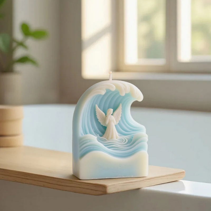 2pcs Wave Angel Silicone Mold  - đánh giá và giá Resin Ocean Wave Mold