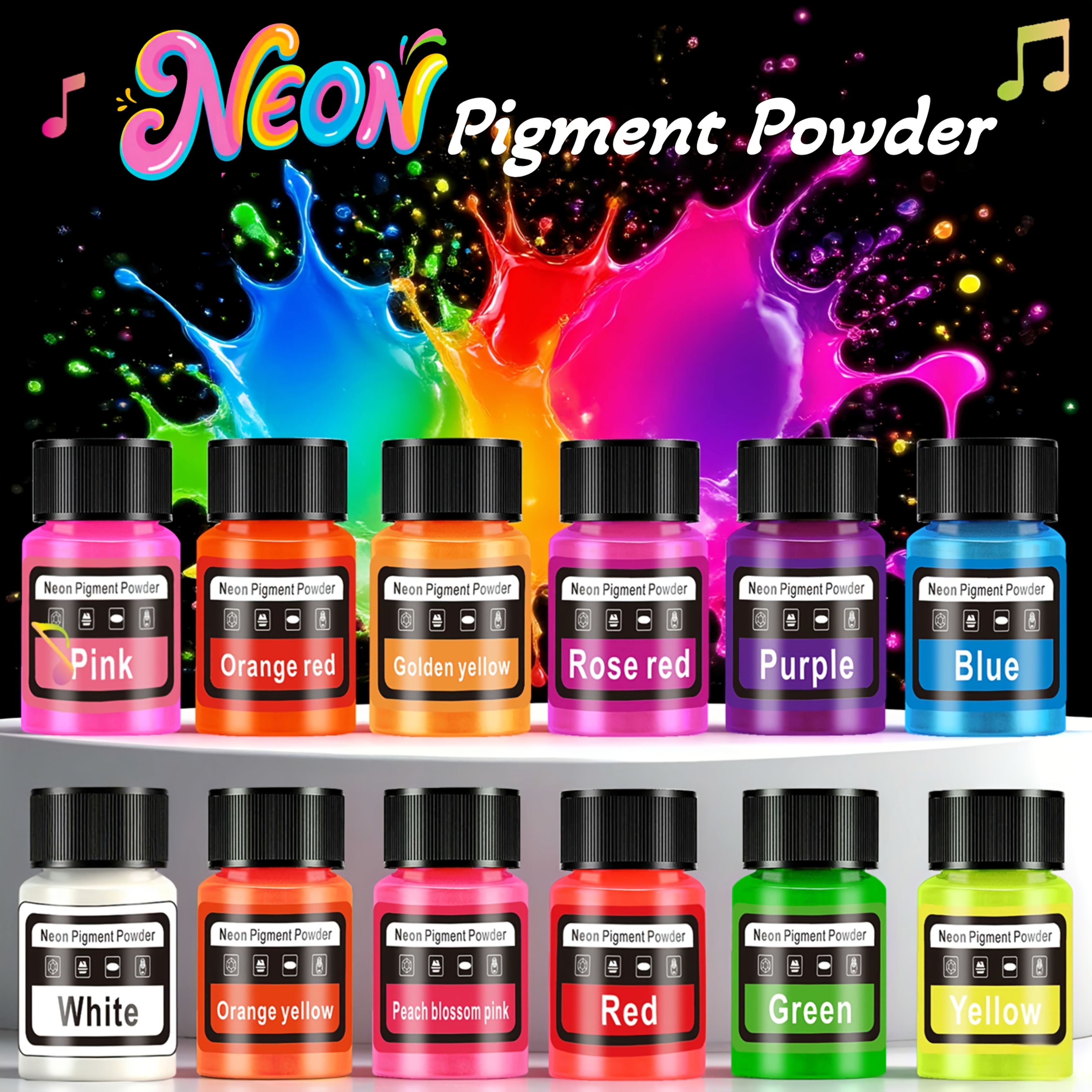 Fluorescent Powder/Neon Resin  - đánh giá và giá Resin Pigment Set